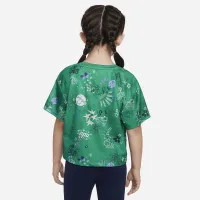 Nike Icon Clash Boxy Tee Little детские Tee цвет зеленый