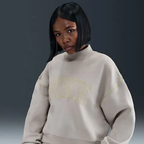 Nike Sportswear Phoenix Fleece женская Mock-Neck свитшот цвет серый