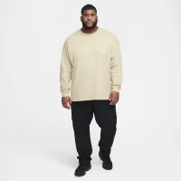 Nike Sportswear Premium Essentials чоловічі Long-Sleeve Pocket футболка колір коричневий