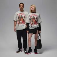 Nike Jordan Flight Essentials мужские оверсайз футболка цвет серый