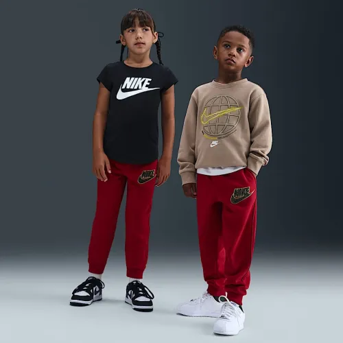 Nike Club Little дитячі Chenille Joggers колір червоний