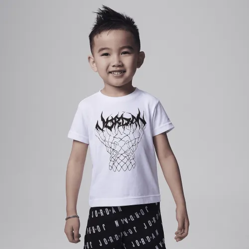Nike Jordan Dri-FIT MJ Sport Toddler Graphic футболка цвет белый