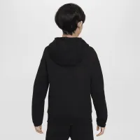 Liverpool FC Tech Fleece Big детские (для мальчиков) Nike Soccer Full-Zip Толстовка с капюшоном цвет черный