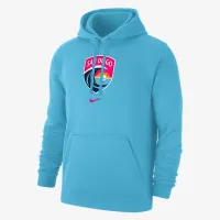 San Diego Wave FC Club Fleece чоловічі Nike NWSL Pullover Толстовка з капюшоном блакитний
