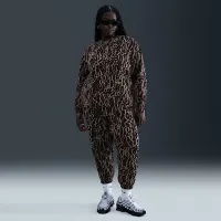 Nike Sportswear Phoenix Fleece женская оверсайз Printed Crew-Neck свитшот (большие размеры) цвет черный