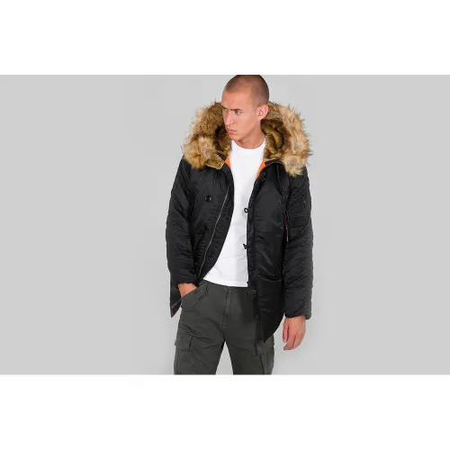Куртка męska Alpha Industries Parka N3B VF 59 10314103 - Чорна