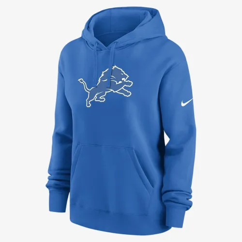 Detroit Lions Club женская Nike NFL Pullover Толстовка с капюшоном синий