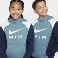Nike Air Big детские Pullover Толстовка с капюшоном синий