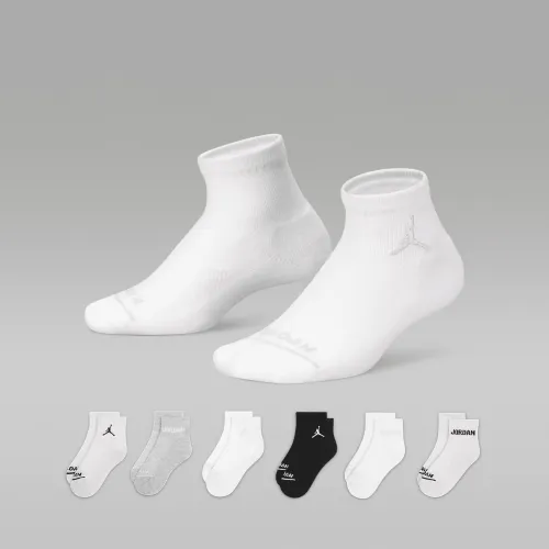 Nike Jordan Big детские (Girls') Ankle носки (6-pack) Pink