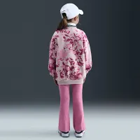 Nike Little детские Floral Camo Crew and лосины набор Pink