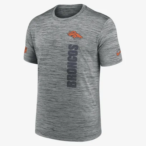 Denver Broncos Sideline Velocity чоловічі Nike Dri-FIT NFL футболка колір сірий