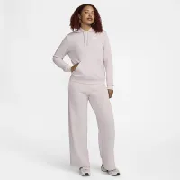 Nike Sportswear Club Fleece женская Mid-Rise Wide-Leg Sweatpants цвет фиолетовый
