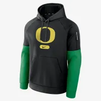 Oregon Ducks Fitness Men’s Nike Therma College Pullover Толстовка з капюшоном колір чорний