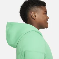 Nike Sportswear Tech Fleece Big детские (для мальчиков) Full-Zip Толстовка с капюшоном (Extended Size) цвет зеленый