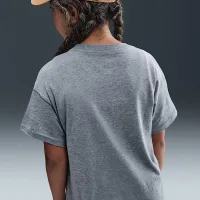 Nike Sportswear Essential Big детские (Girls') футболка цвет серый