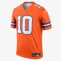 Bo Nix Denver Broncos мужские Nike Dri-FIT NFL Legend Jersey Orange