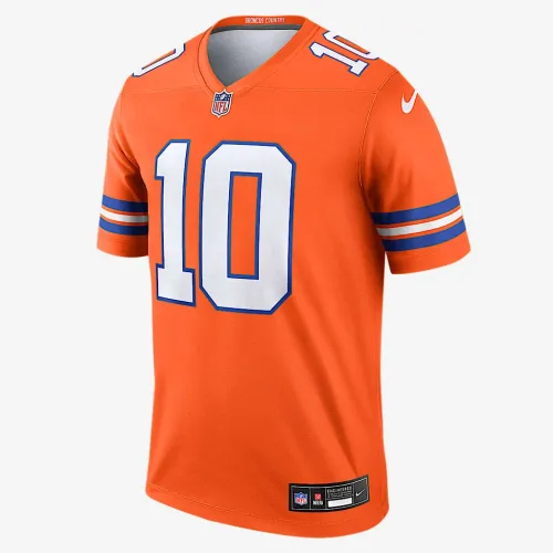 Bo Nix Denver Broncos мужские Nike Dri-FIT NFL Legend Jersey Orange