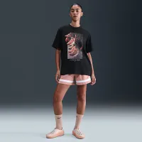Nike женская Dri-FIT Short-Sleeve баскетбольные футболка цвет черный