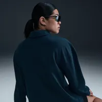 Nike Sportswear Essential женская оверсайз Long-Sleeve Polo синий
