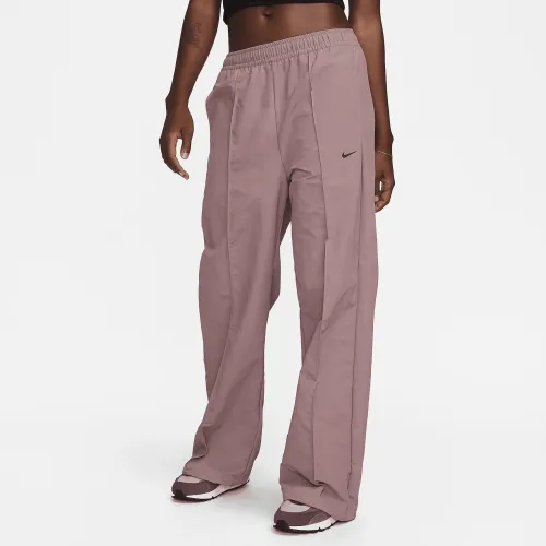 Nike Sportswear Everything Wovens женская Mid-Rise Open-Hem Pants цвет фиолетовый