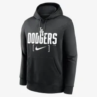 Los Angeles Dodgers Club Slack мужские Nike MLB Pullover Толстовка с капюшоном цвет черный