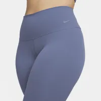 Nike Zenvy женская Gentle-Support С высокой Талией Cropped лосины синий
