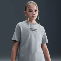 Nike Wrestling Big Kid's футболка цвет серый