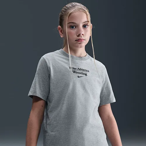 Nike Wrestling Big Kid's футболка цвет серый