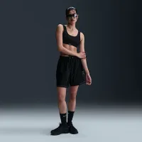 Nike Sportswear женская Loose Mid-Rise Graphic шорты цвет черный