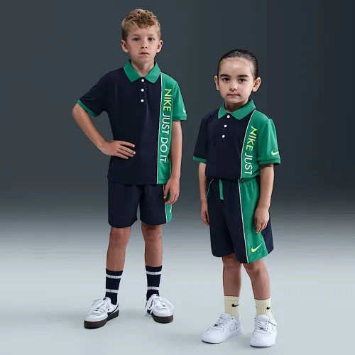 Nike Net Dri-FIT Little дитячі 2-Piece шорти комплект блакитний