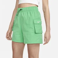 Nike Sportswear Essential женская Woven High-Rise шорты цвет зеленый