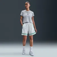 Nike Club жіноча Cropped футболка колір сірий