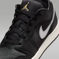 Nike Air Jordan 1 Low SE Big дитячі Кросівки колір чорний