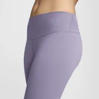 Nike One женская С высокой Талией Crop лосины цвет фиолетовый