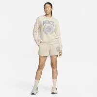 Nike Sportswear Club Fleece жіноча Crew-Neck світшот колір коричневий