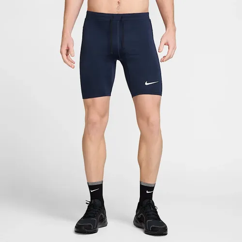Nike Fast мужские Dri-FIT Brief-Lined Running 1/2-Length Tights синий