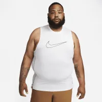 Nike Pro Dri-FIT чоловічі Slim Fit Sleeveless Top колір білий