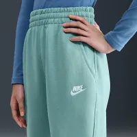 Nike Sportswear Club Fleece Big детские Loose Pants цвет зеленый