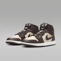 Nike Air Jordan 1 Mid SE мужские Кроссовки цвет коричневый