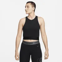 Nike Pro Dri-FIT жіноча Crop Top колір чорний