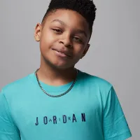 Nike Jordan Big дитячі Embroideколір червоний Logo футболка колір зелений