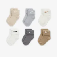 Nike Baby/Toddler Waffle Knit носки (6 пары) цвет коричневый
