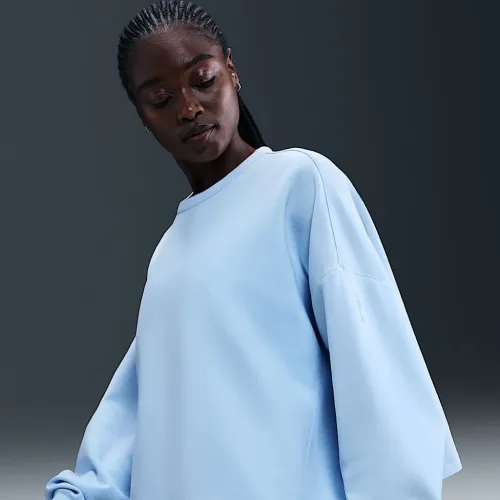 Nike 24.7 ImpossiblySoft жіноча Dri-FIT оверсайз Crew-Neck Top блакитний