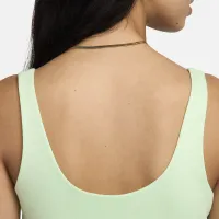 Nike Sportswear Chill Terry женская Slim French Terry Cropped Tank цвет зеленый