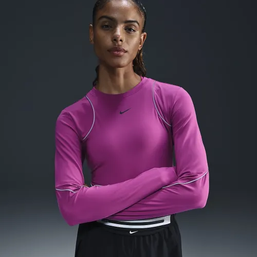 Nike Running Division жіноча Long-Sleeve Running Top колір фіолетовий