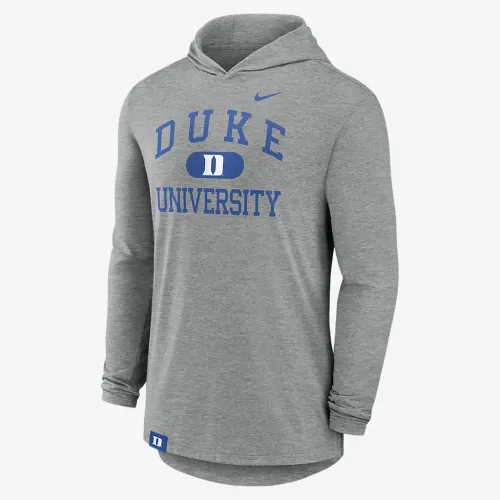 Duke блакитний Devils Blitz чоловічі Nike Dri-FIT College Long-Sleeve Hooded футболка колір сірий