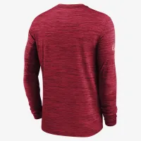 Kansas City Chiefs Sideline Velocity мужские Nike Dri-FIT NFL Long-Sleeve футболка цвет красный