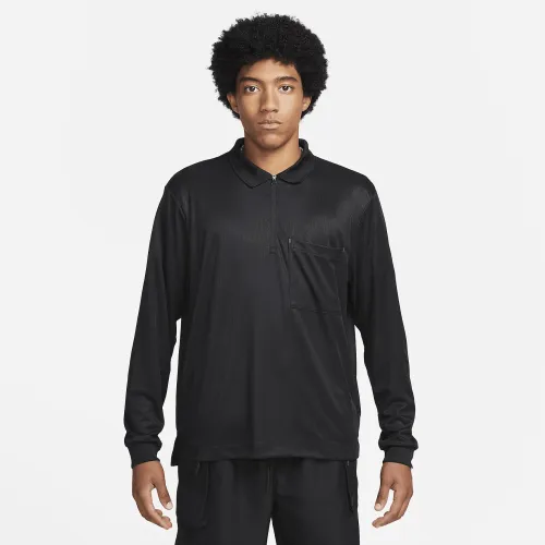 Nike Sportswear Tech Pack мужские Dri-FIT 1/2-Zip Long-Sleeve Top цвет черный