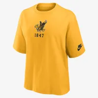 Iowa Hawkeyes Legacy Established Boxy женская Nike College футболка Yellow