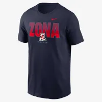 Arizona Wildcats Campus Local мужские Nike College футболка синий